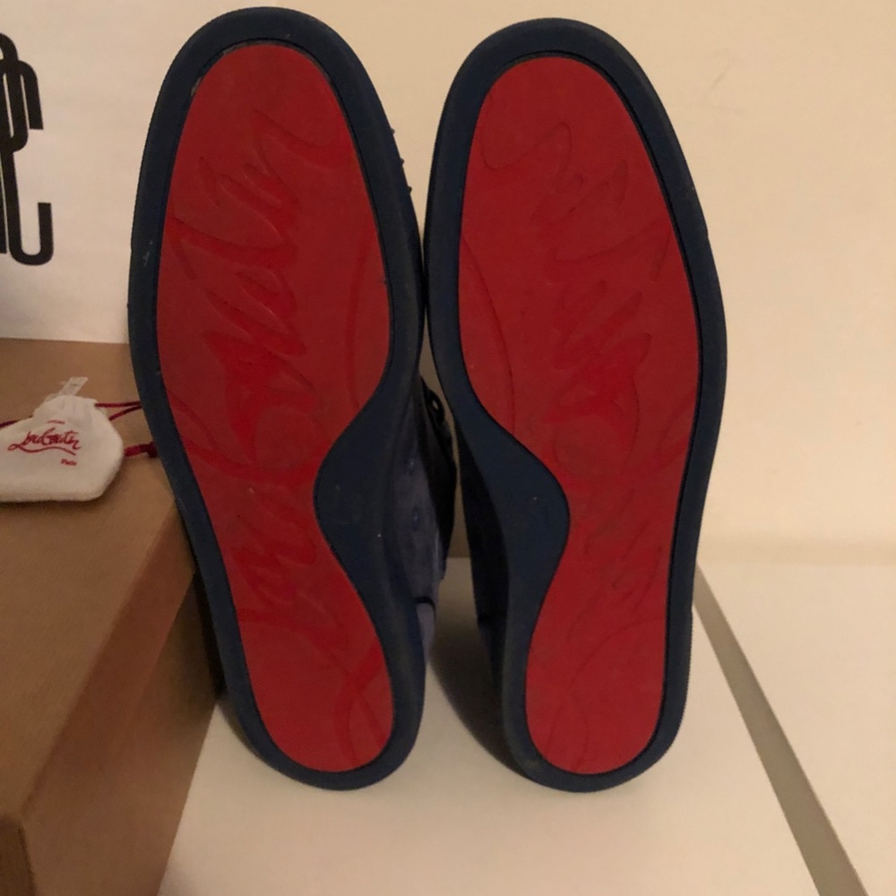 Christian Louboutin Lou Spikes Orlato Flat Sneakers - Picture 7 of 13